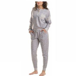 NWoT Splendid Women's 2 Piece Pajama Set Lounge Set Gray Size L $75 4D173